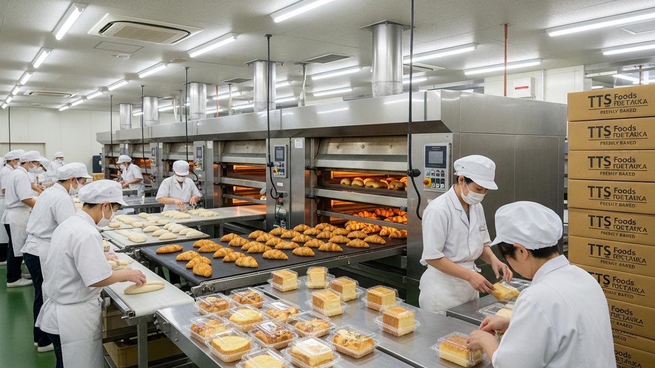 Đơn hàng TTS chế biến thực phẩm (bánh mỳ, bánh ngọt) tại Osaka