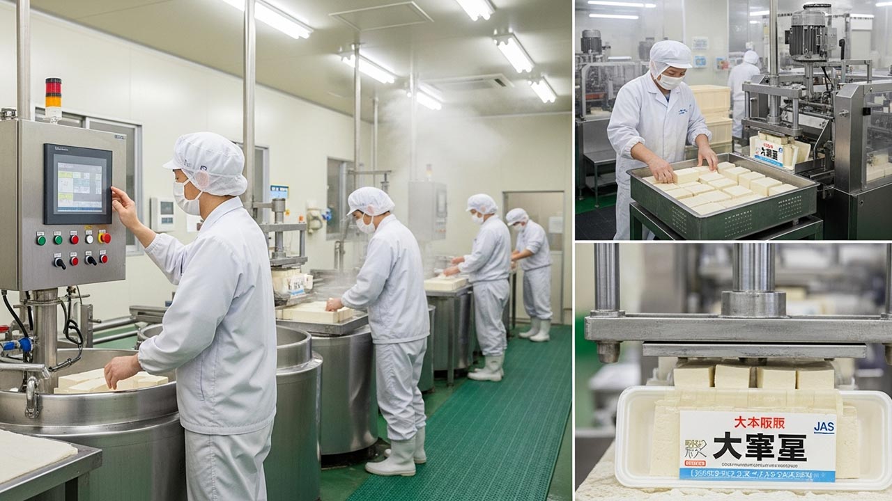 Đơn hàng TTS chế biến thực phẩm (chế biến đậu hũ) tại Osaka