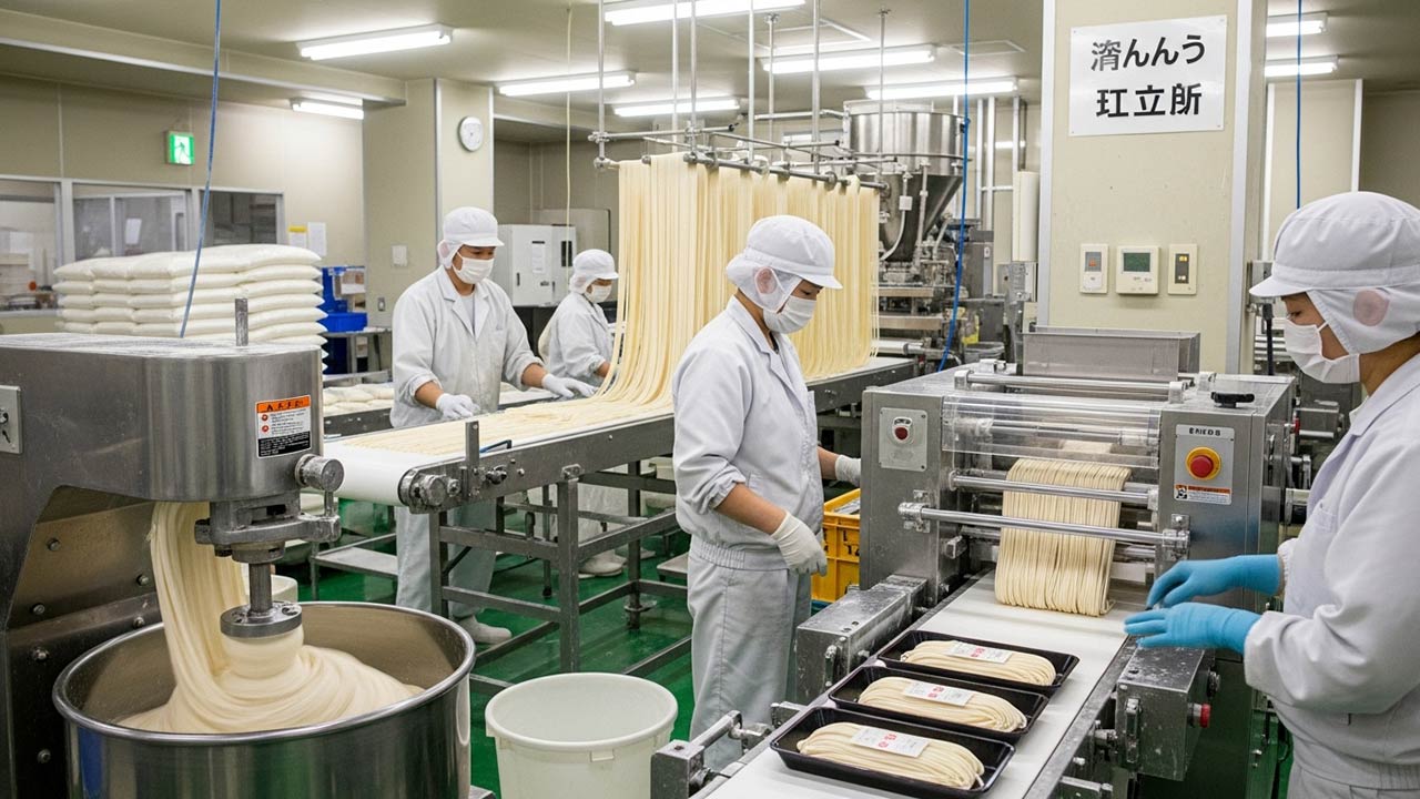 Đơn hàng TTS chế biến thực phẩm (chế biến Mì Udon) tại Tokyo