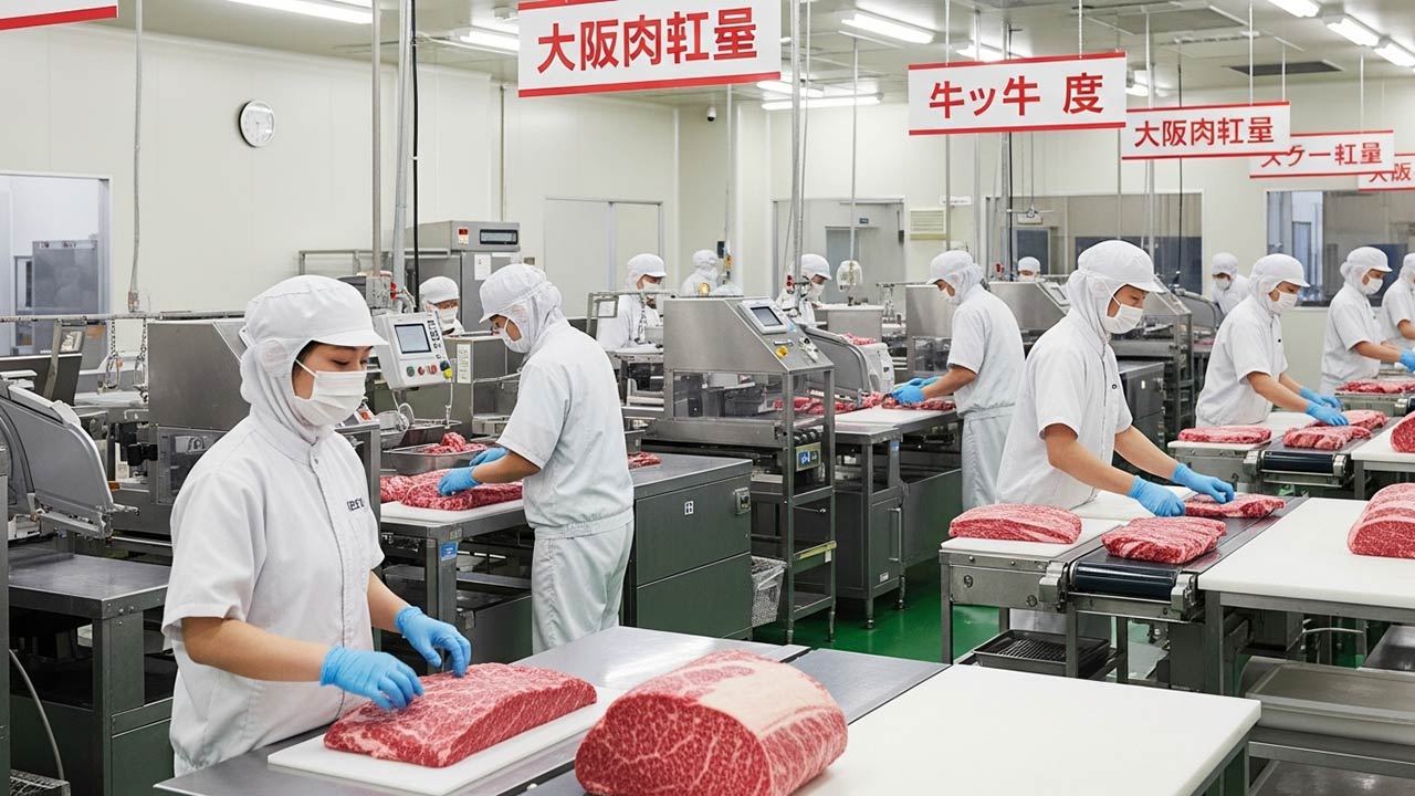 Đơn hàng TTS chế biến thực phẩm (chế biến thịt bò) tại Osaka