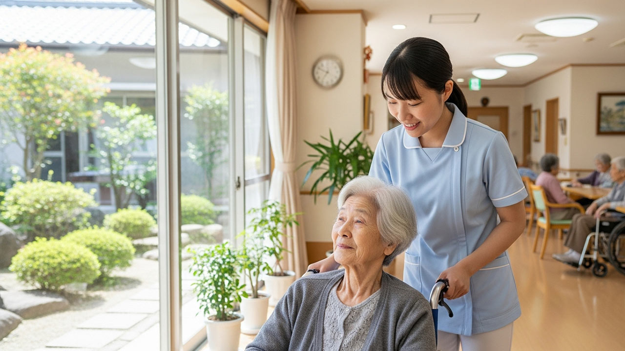 Đơn hàng TTS điều dưỡng chăm sóc người già tại viện dưỡng não tại Kumamoto