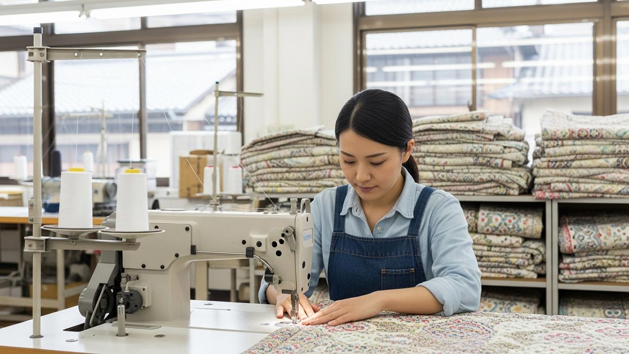 Đơn hàng TTS may mặc (may chăn gối) tại Kyoto