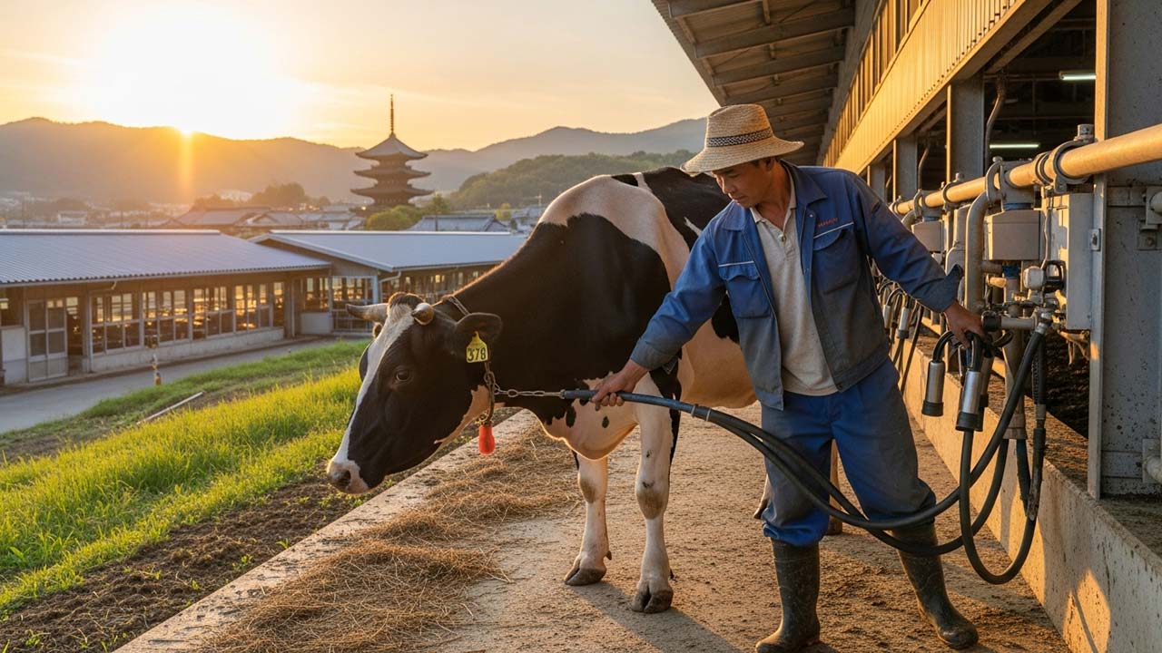 Đơn hàng TTS nông nghiệp chăn nuôi bò sữa tại Kyoto