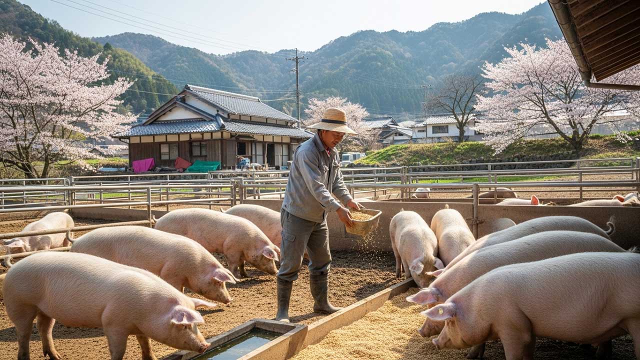 Đơn hàng TTS nông nghiệp chăn nuôi lợn tại Kyoto