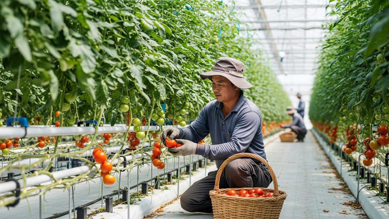 Đơn hàng TTS nông nghiệp trồng và thu hoạch cà chua tại Kochi