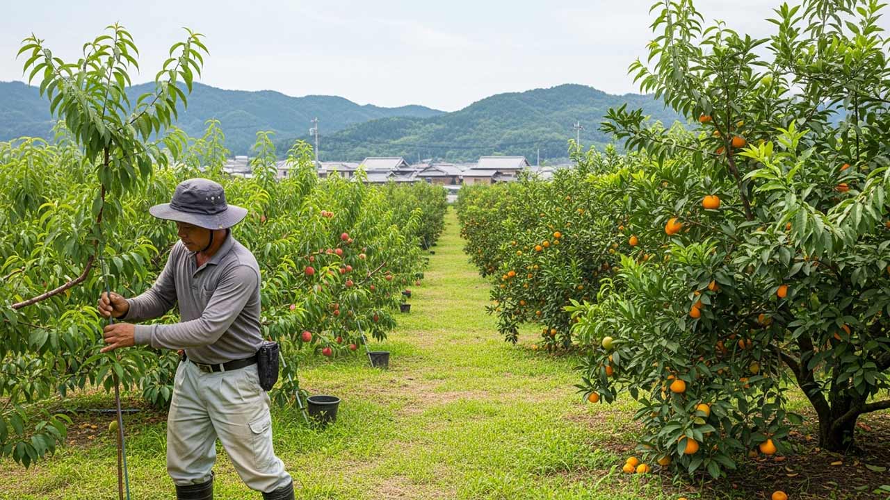 Đơn hàng TTS nông nghiệp trồng và thu hoạch cây ăn quả tại Kanagawa